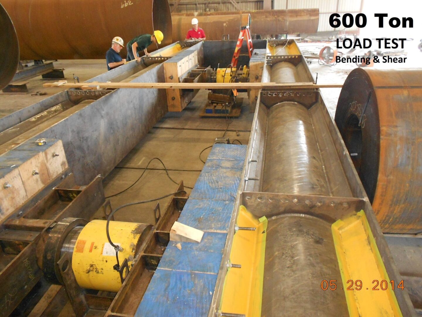 A construction with 600 ton load test